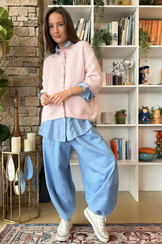 Agatha Libertine Cardigan Rose /28=